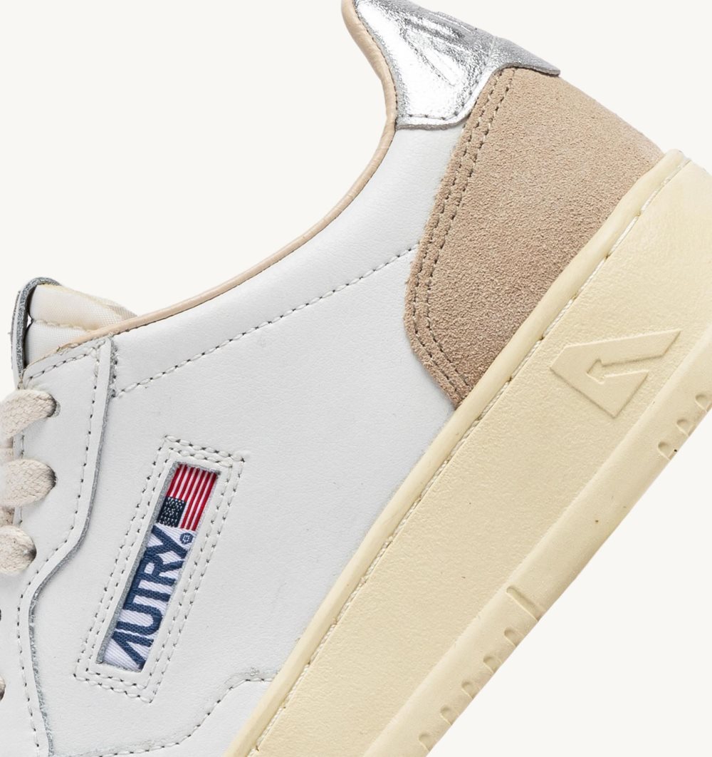 Autry Medalist Low Sneakers Leather White | 6291-VRALP