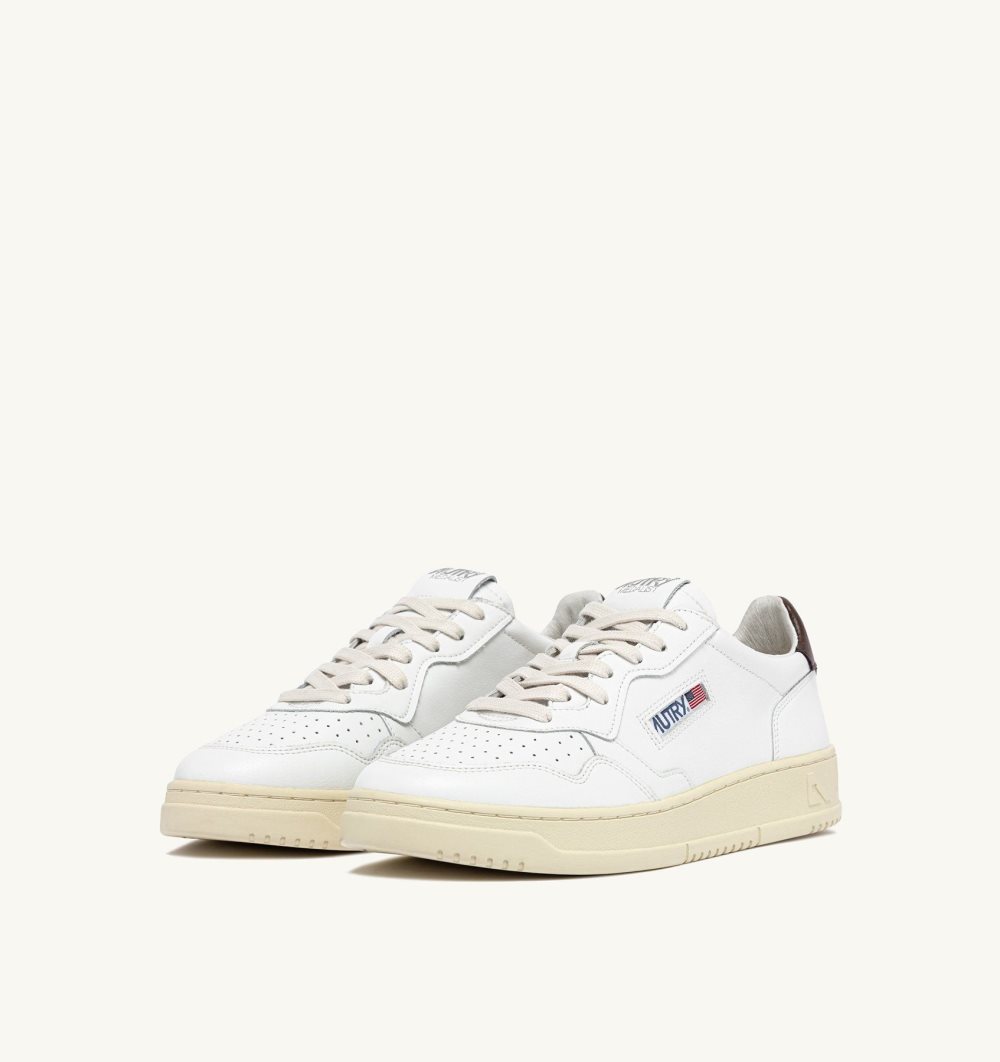 Autry Medalist Low Sneakers Leather White | 4680-GSQRZ