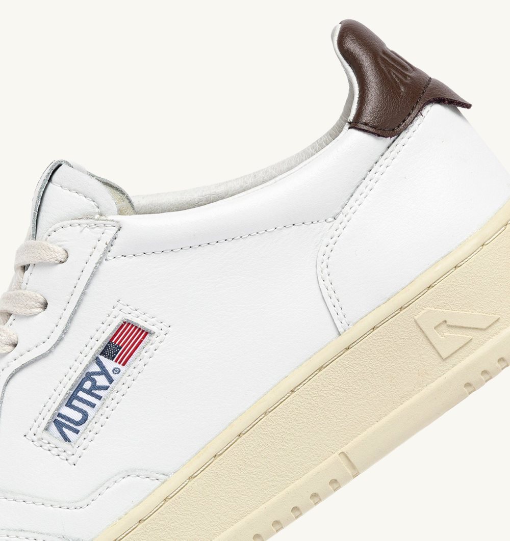 Autry Medalist Low Sneakers Leather White | 4680-GSQRZ