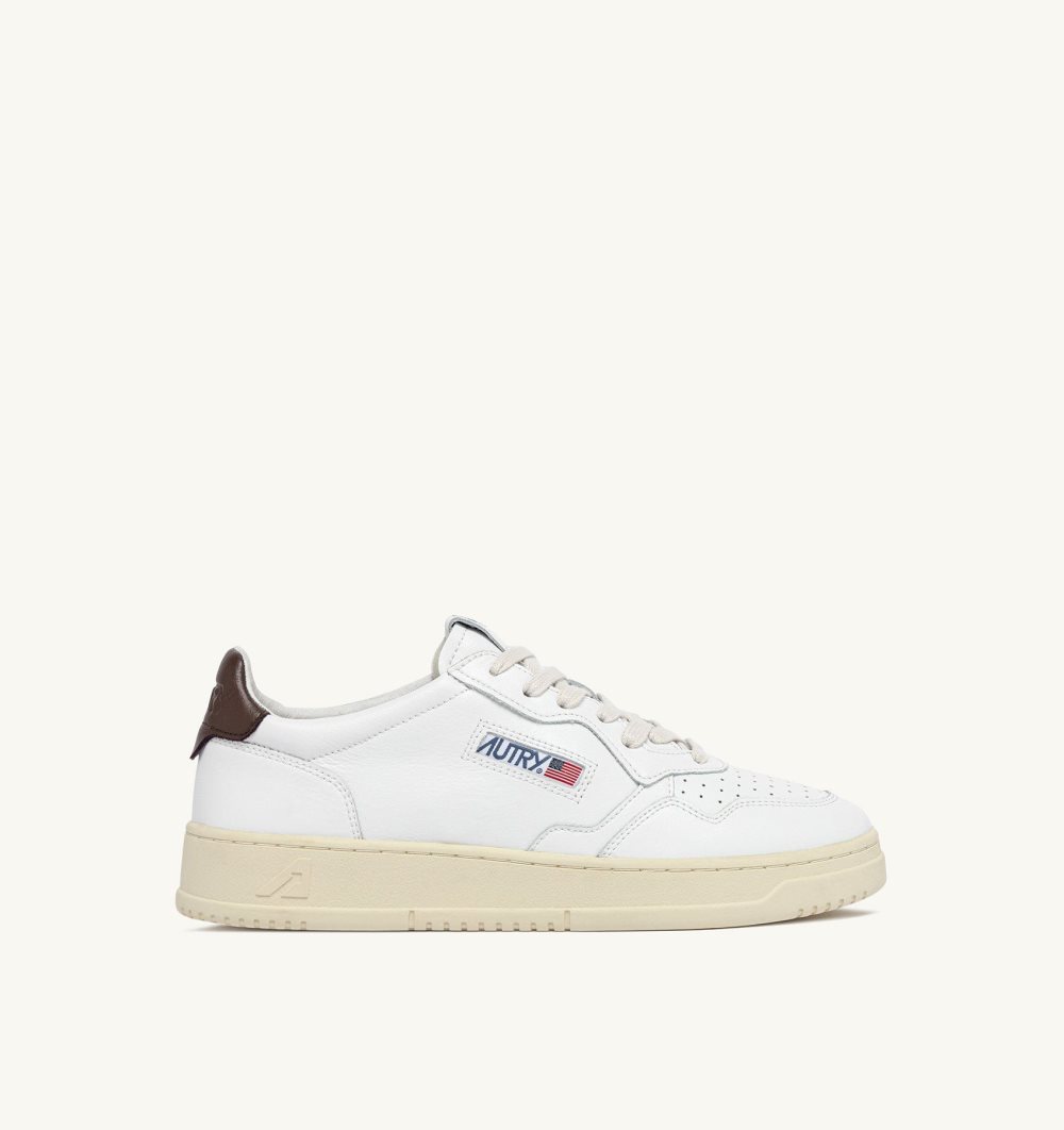 Autry Medalist Low Sneakers Leather White | 4680-GSQRZ