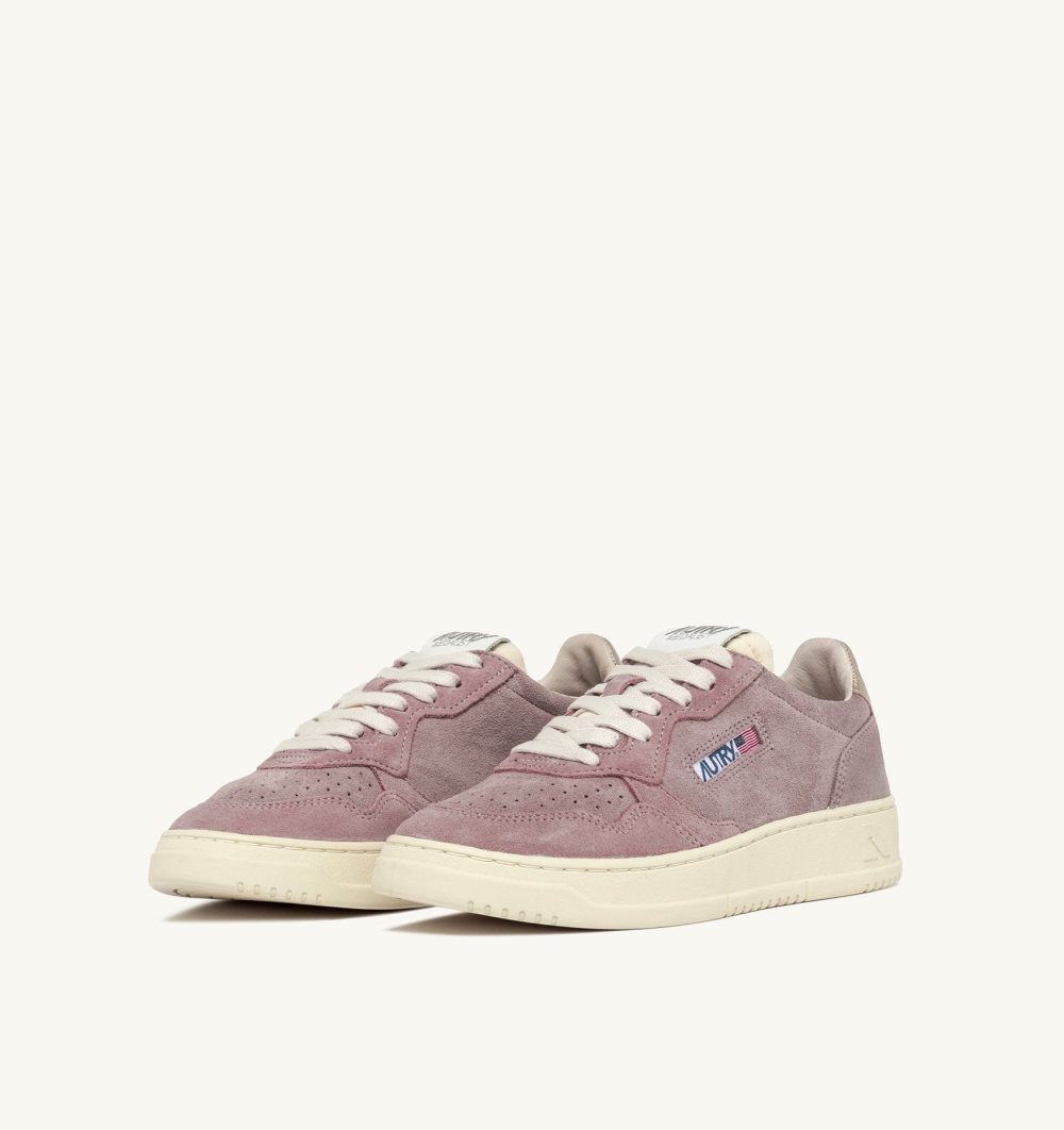 Autry Medalist Low Sneakers Suede Pink | 2765-DRCVO