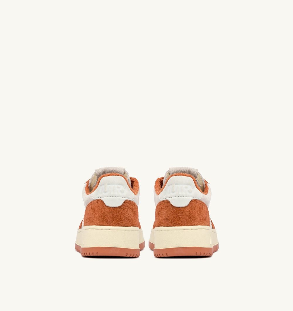 Autry Medalist Low Sneakers Terracotta Suede White | 5974-UPKRO