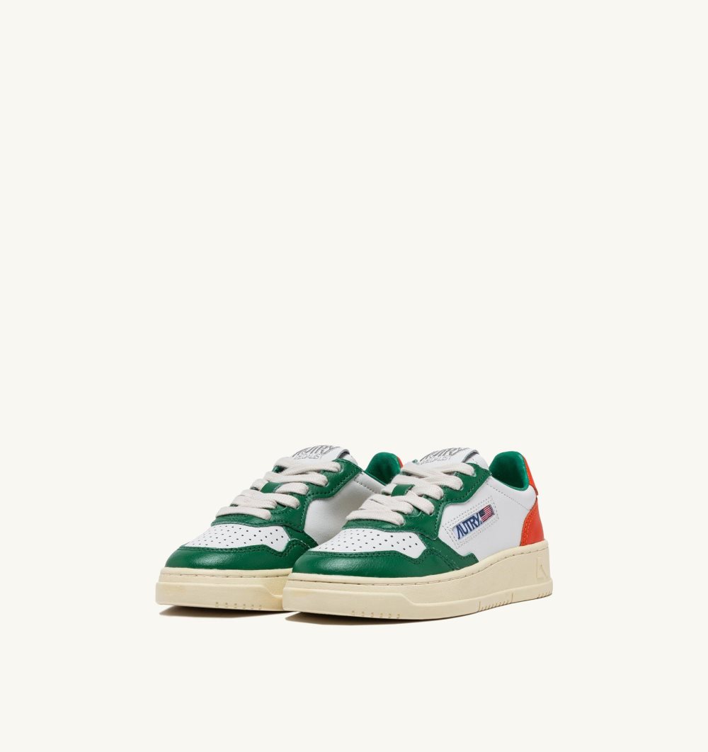 Autry Medalist Low-top Sneakers Leather Green / White | 1673-IGDBH