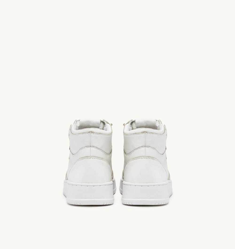 Autry Medalist Mid Sneakers Napa Leather White | 9714-DUHNM