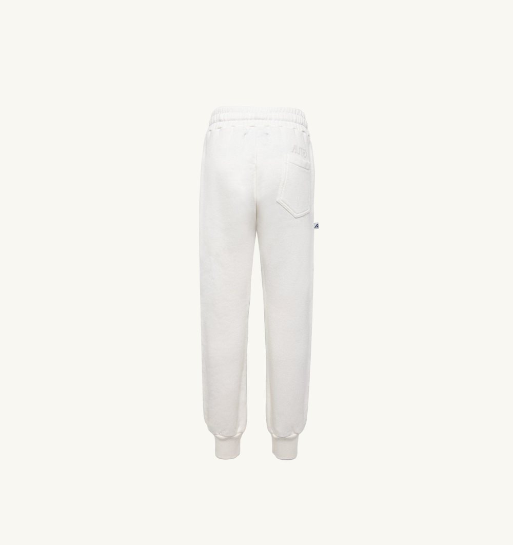 Autry Pants Cotton Jersey White | 1725-FMYIV