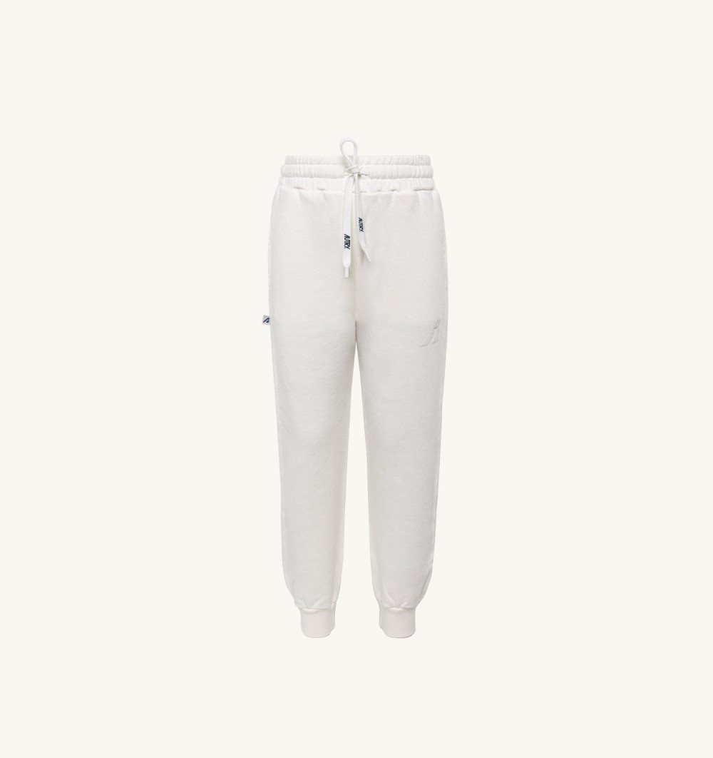 Autry Pants Cotton Jersey White | 1725-FMYIV