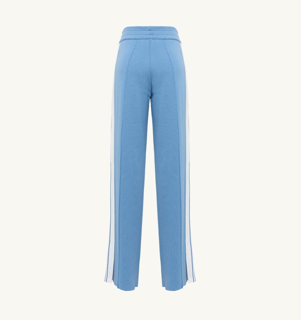 Autry Pants Viscose Light Blue | 7892-TVGSL