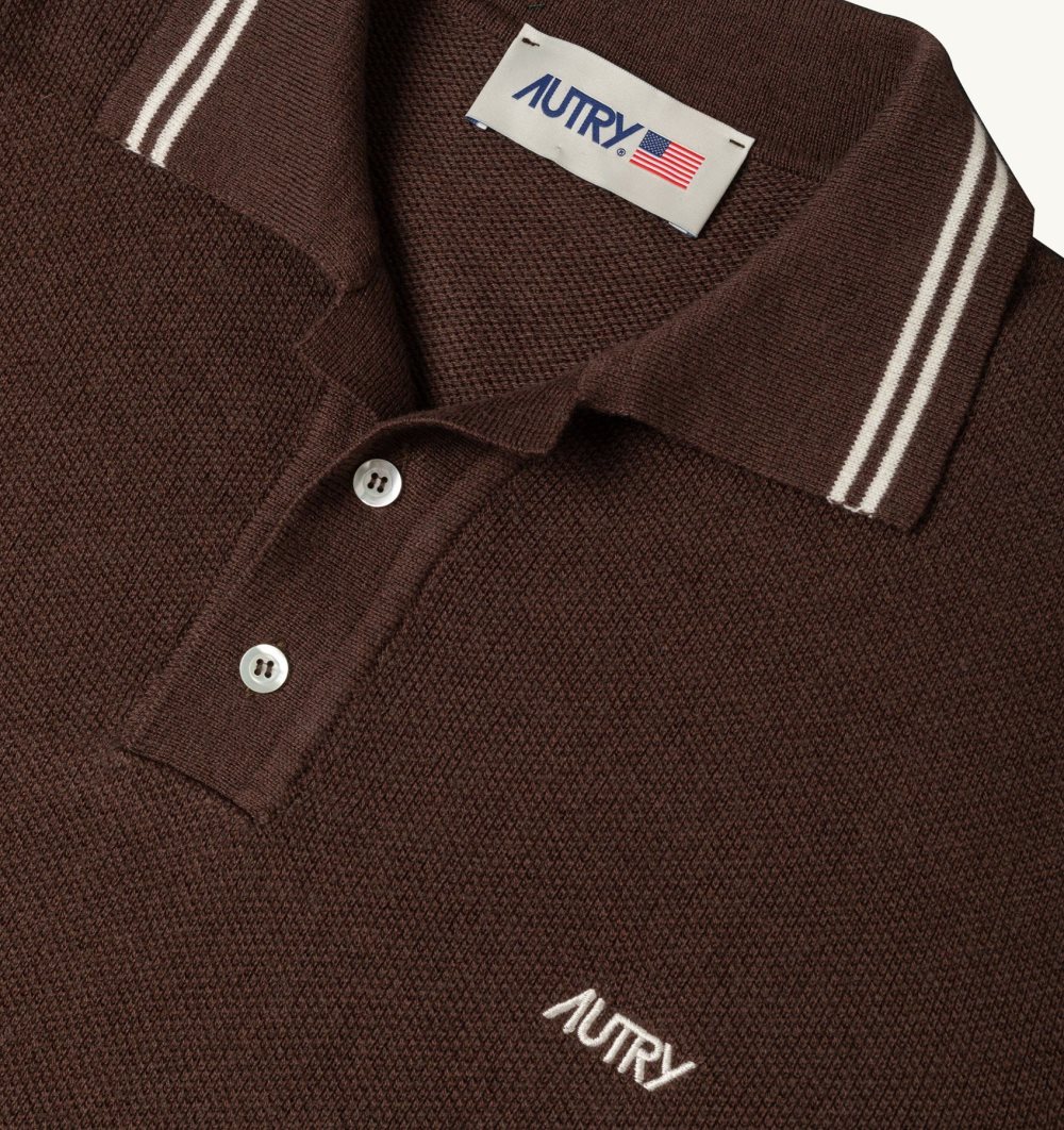 Autry Polo Knit Marrone | 3105-UFJDC