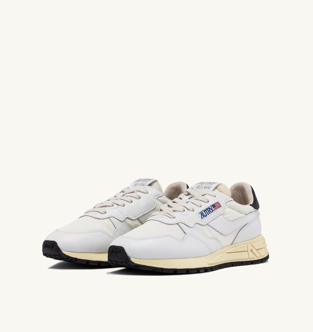 Autry Reelwind Low Sneakers Nylon Leather White | 8370-YGDHQ