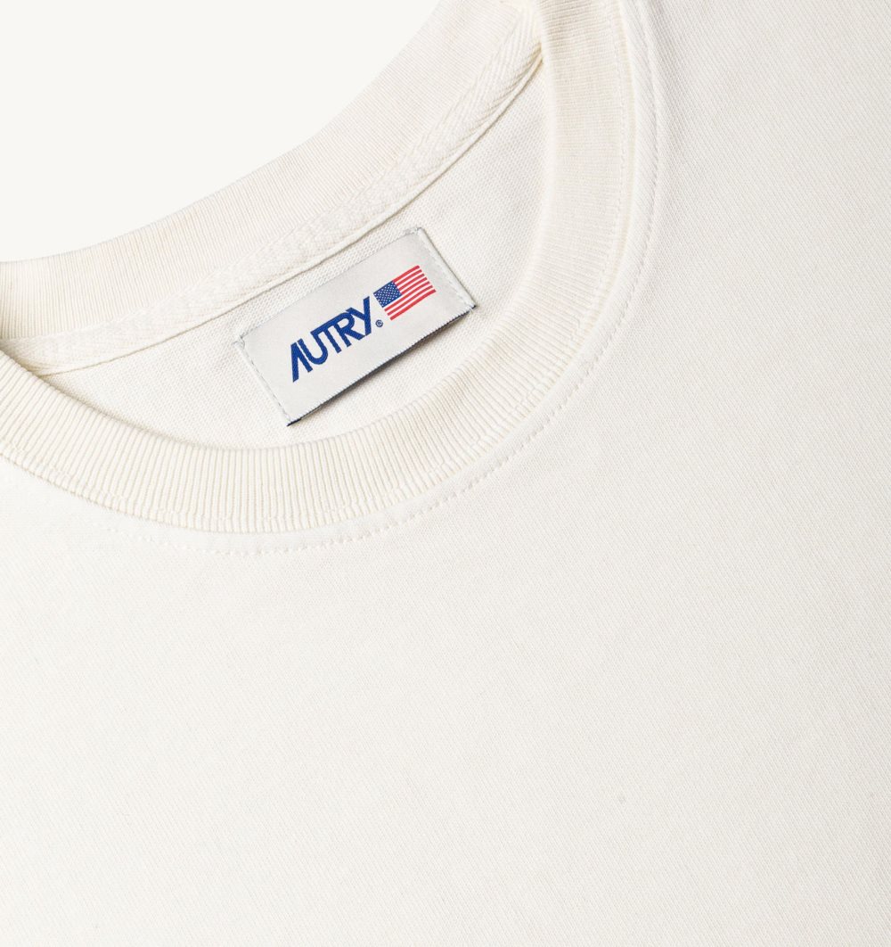 Autry Relaxed Fit T-shirt Cotton Jersey White | 7415-NCYFE