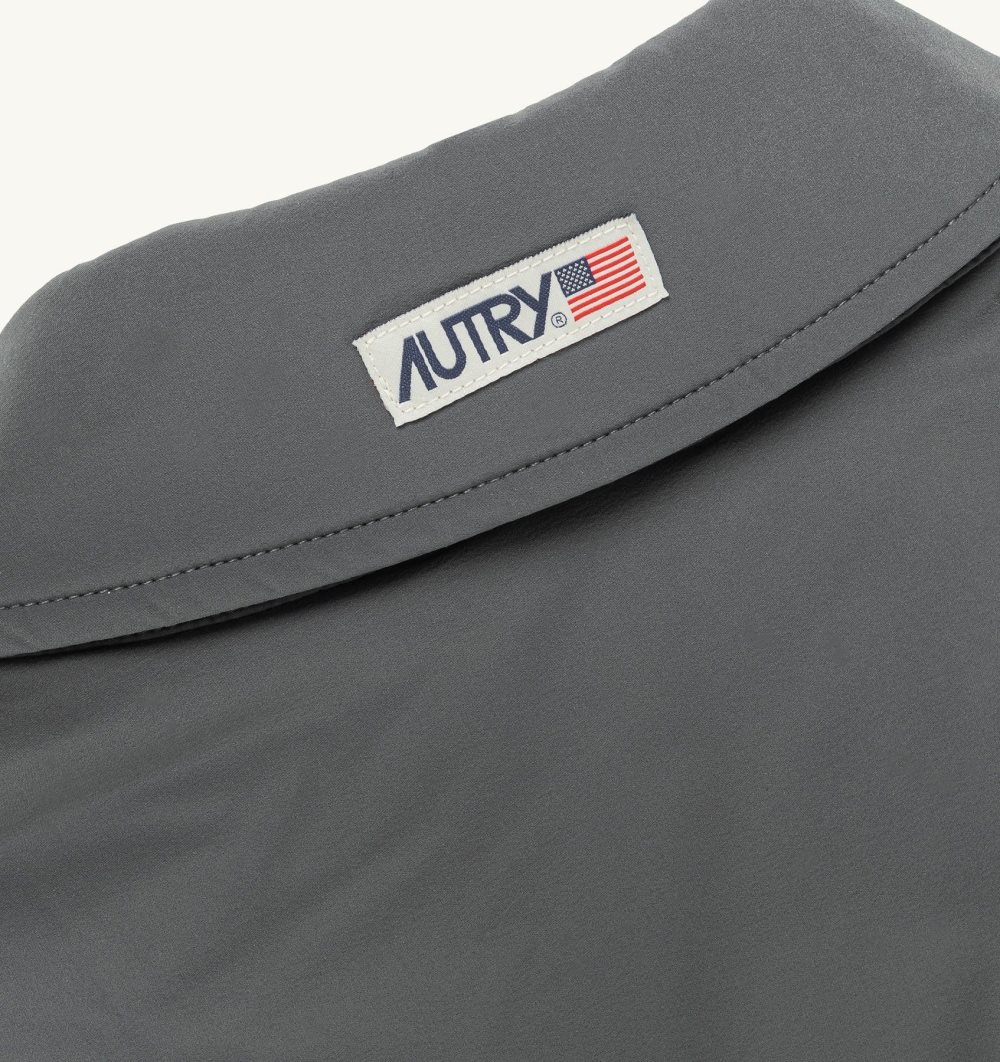 Autry Shirt Jacket Padded Nylon Grey | 7265-FYIOE