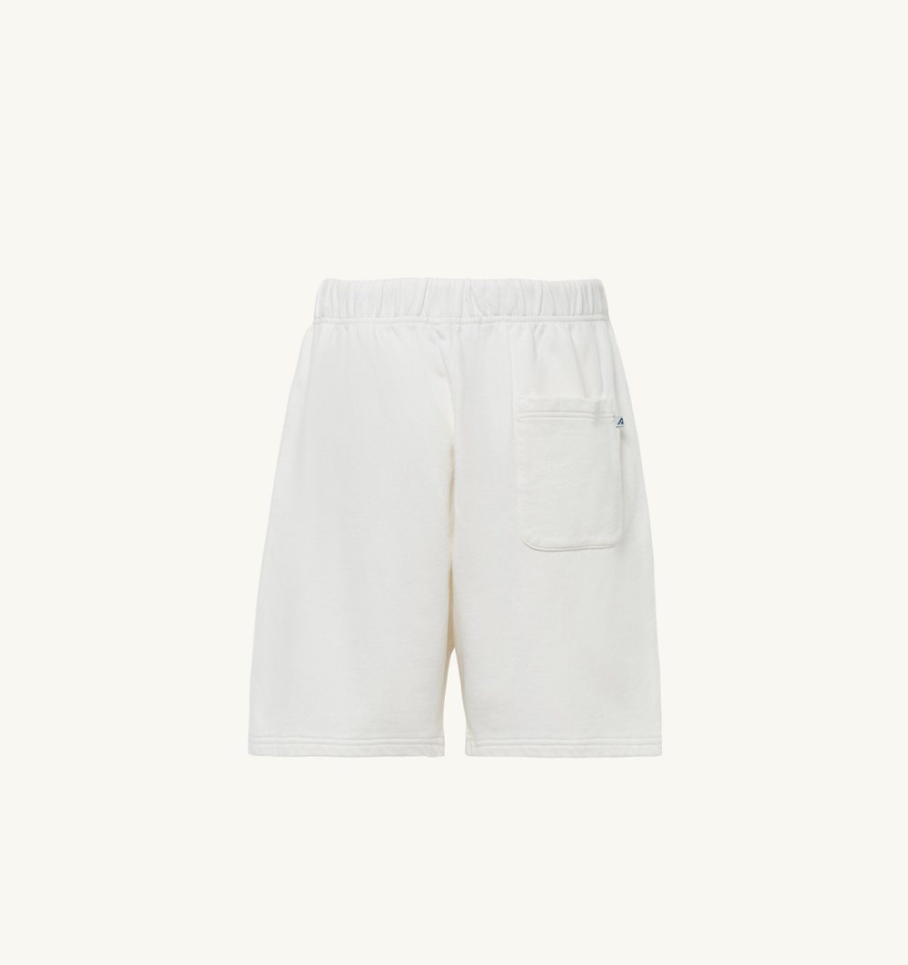 Autry Shorts Cotton Pile White | 9502-PDGEY