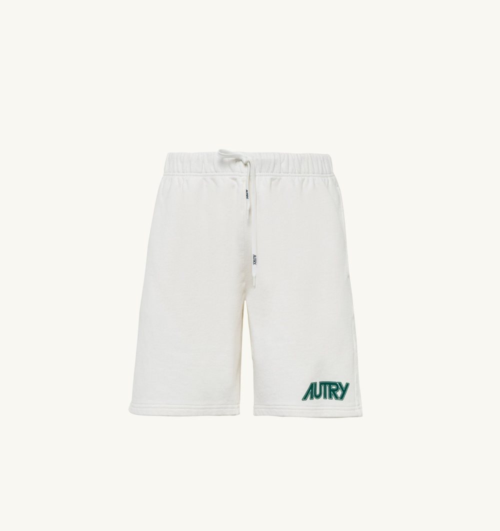 Autry Shorts Cotton Pile White | 9502-PDGEY