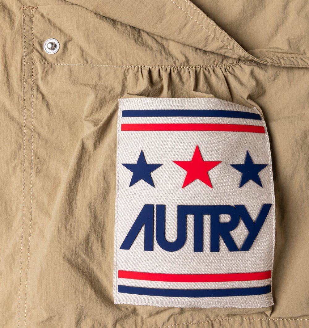 Autry Shorts Nylon Beige | 9156-NHBMY