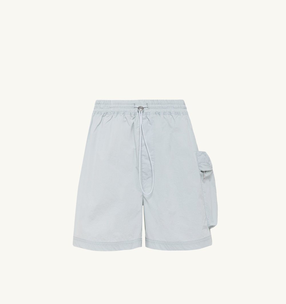 Autry Shorts Nylon Side Pocket Light Blue / Blue | 5824-WKMCZ