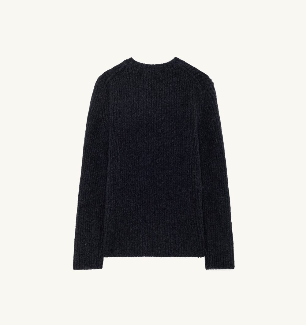 Autry Sweater Fisherman Knit Grey | 2134-WGHAE