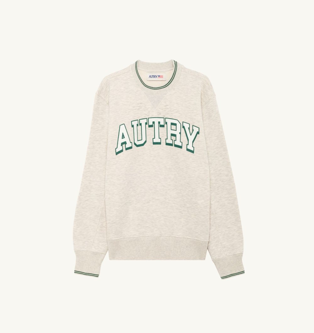 Autry Sweatshirt Heavy Jersey Grey | 9403-EOFML