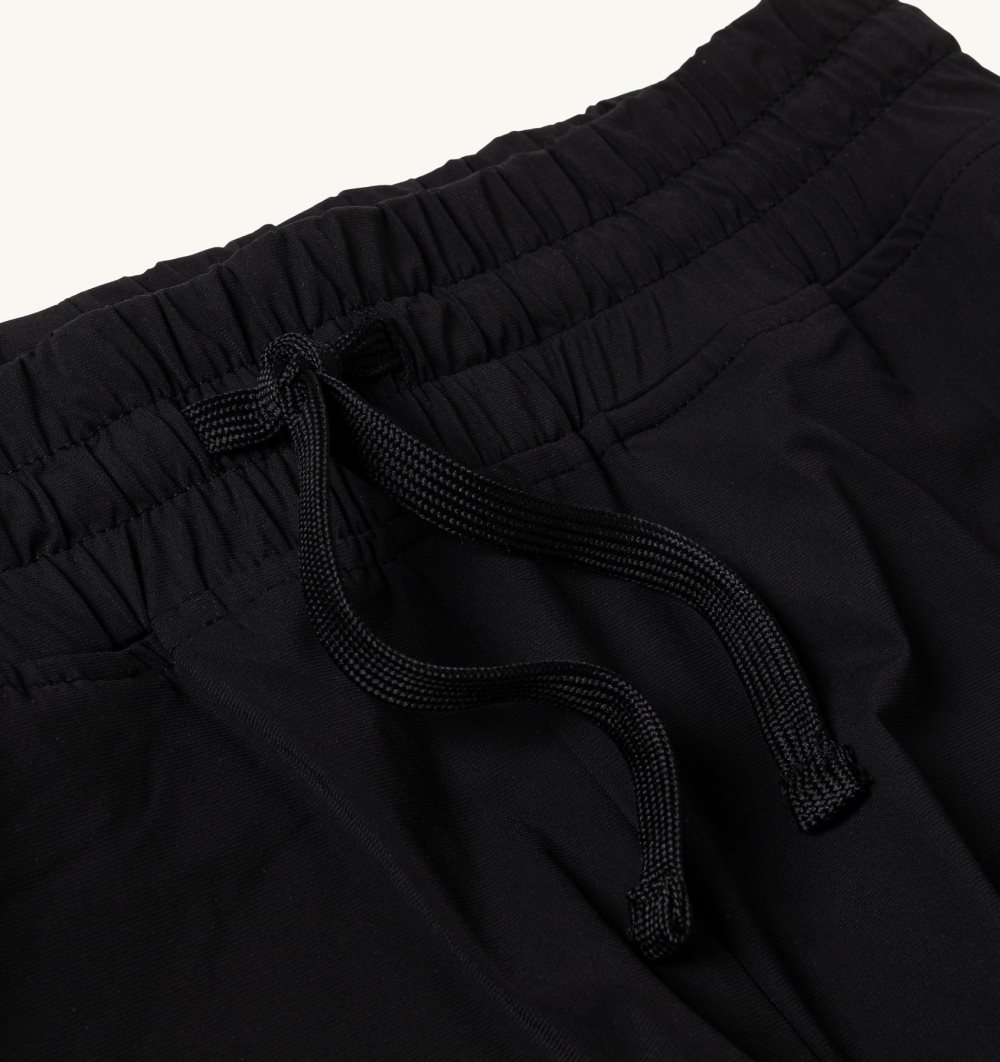 Autry Tennis Shorts Contrast Piping Black | 1768-JCKRU