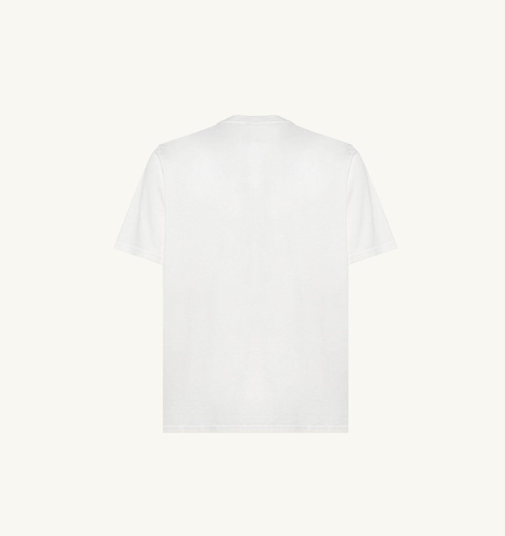 Autry T-shirt Cotton Jersey White | 1083-PUZAR