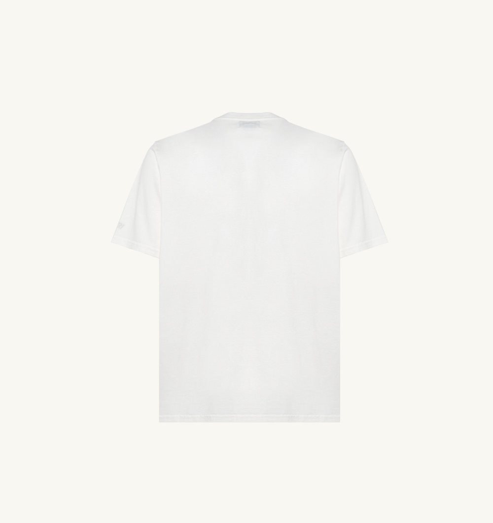 Autry T-shirt Cotton Jersey White | 1749-QHUAR