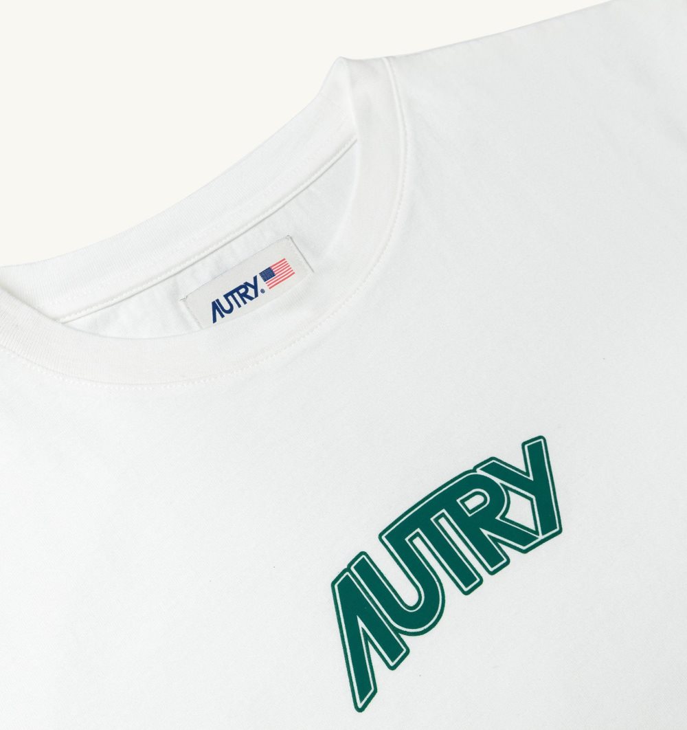 Autry T-shirt Cotton Jersey White | 4617-BWKTQ