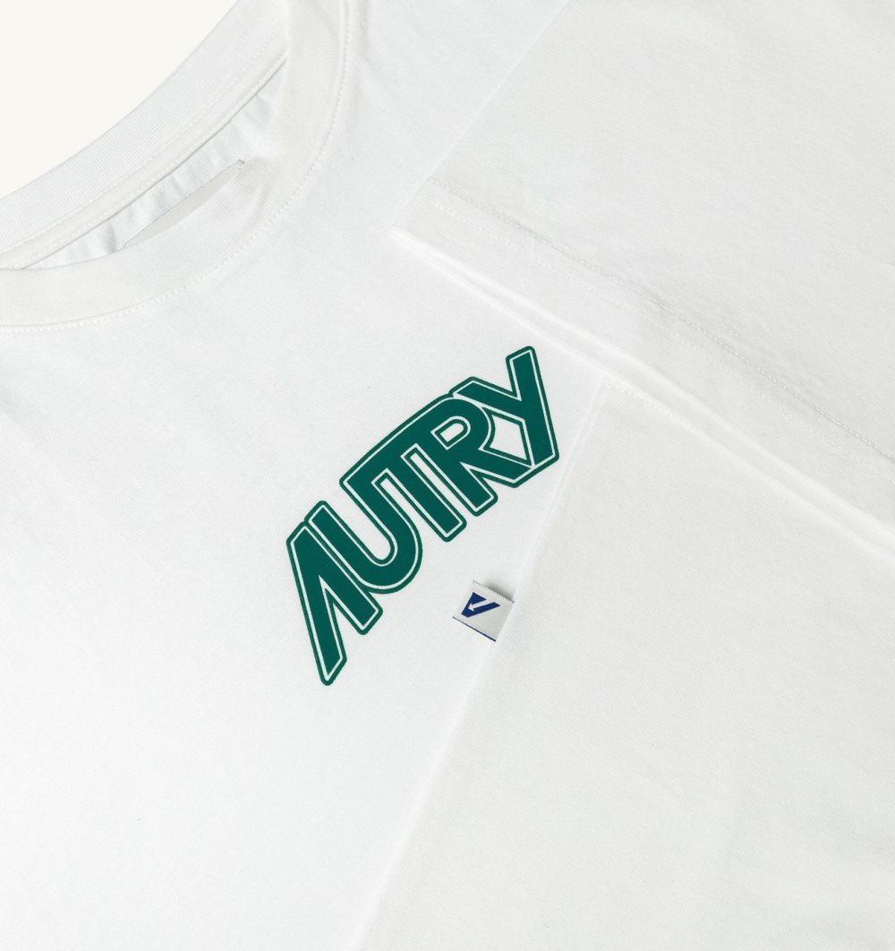 Autry T-shirt Cotton Jersey White | 4617-BWKTQ