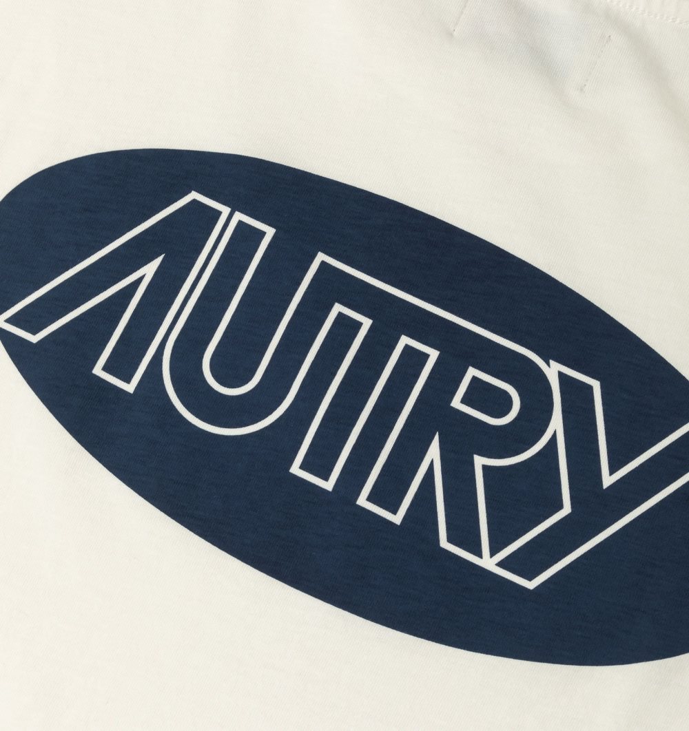 Autry T-shirt Cotton Printed Logo White | 1360-LMNOE